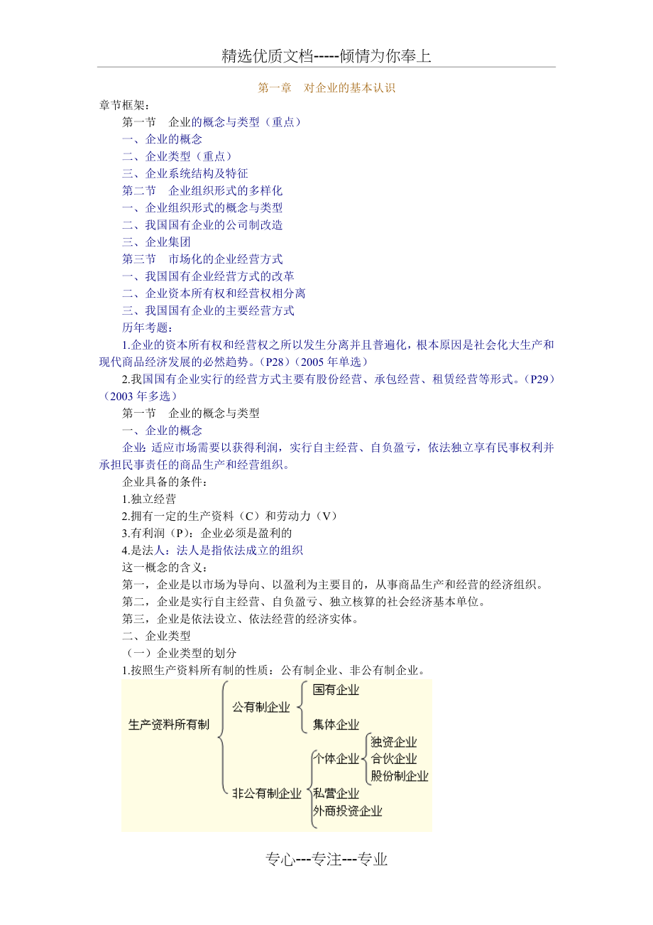 2012最新企业管理概论讲义_第1页