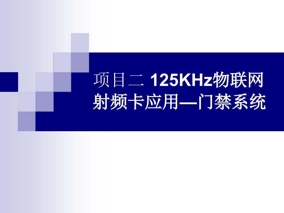 互联网项目管理及125KHz门禁系统管理知识分析_第1页