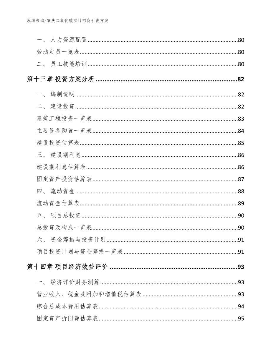 肇庆二氧化碳项目招商引资方案模板范文_第5页