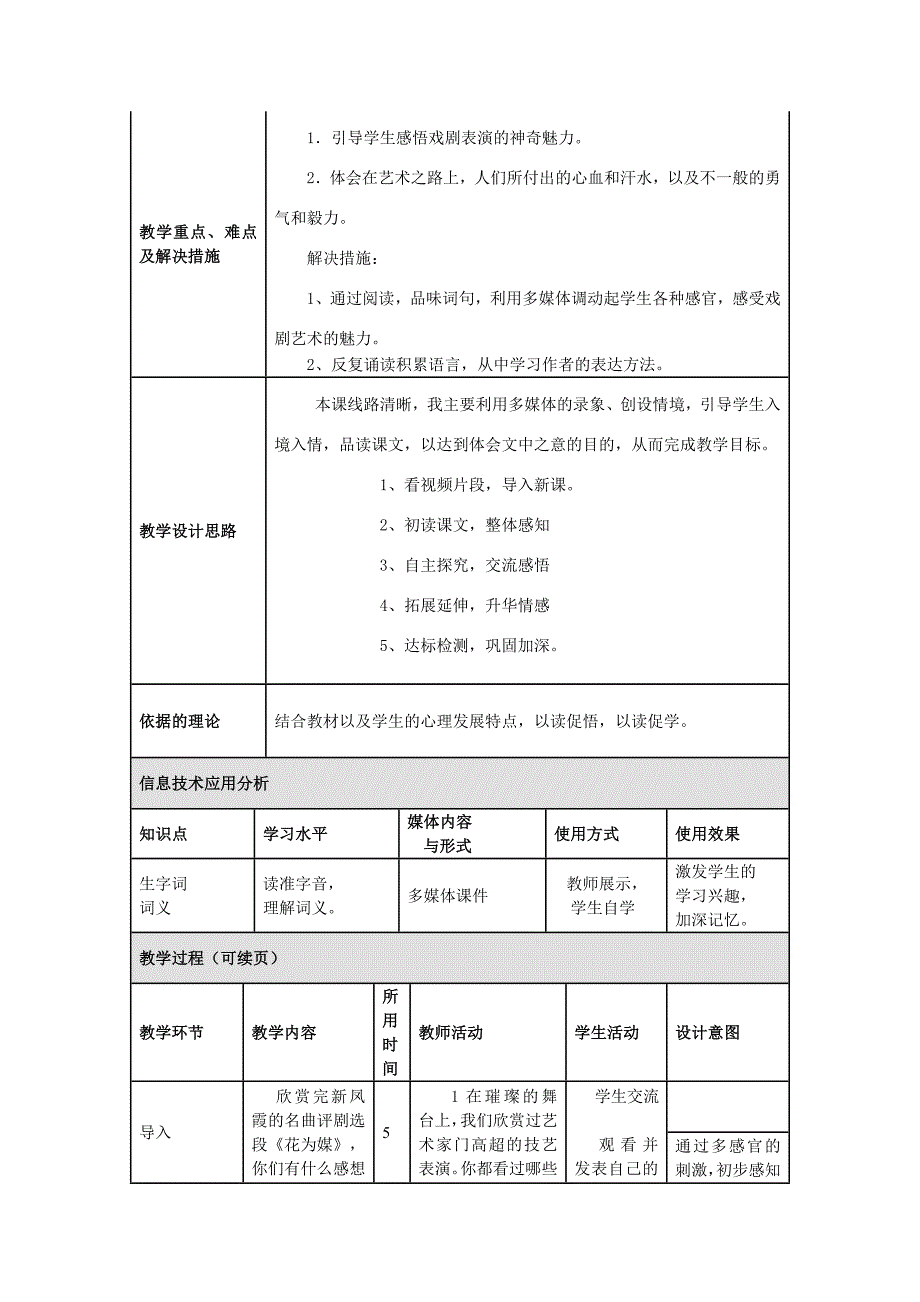 我的舞台授导性教学设计_第2页