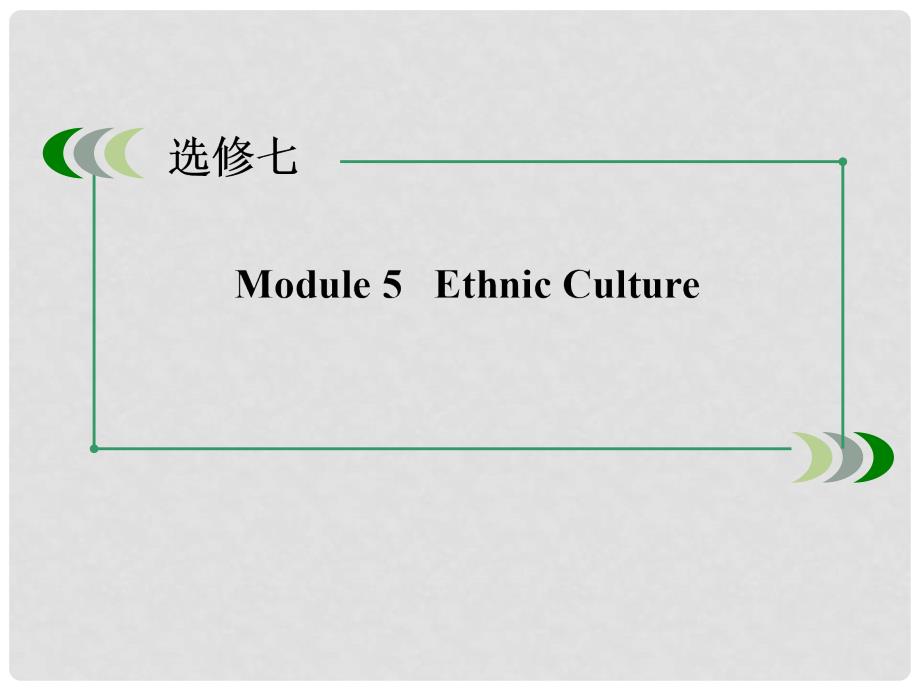 高考英语一轮总复习 Module 5 Ethnic Culture课件 外研版选修7_第2页