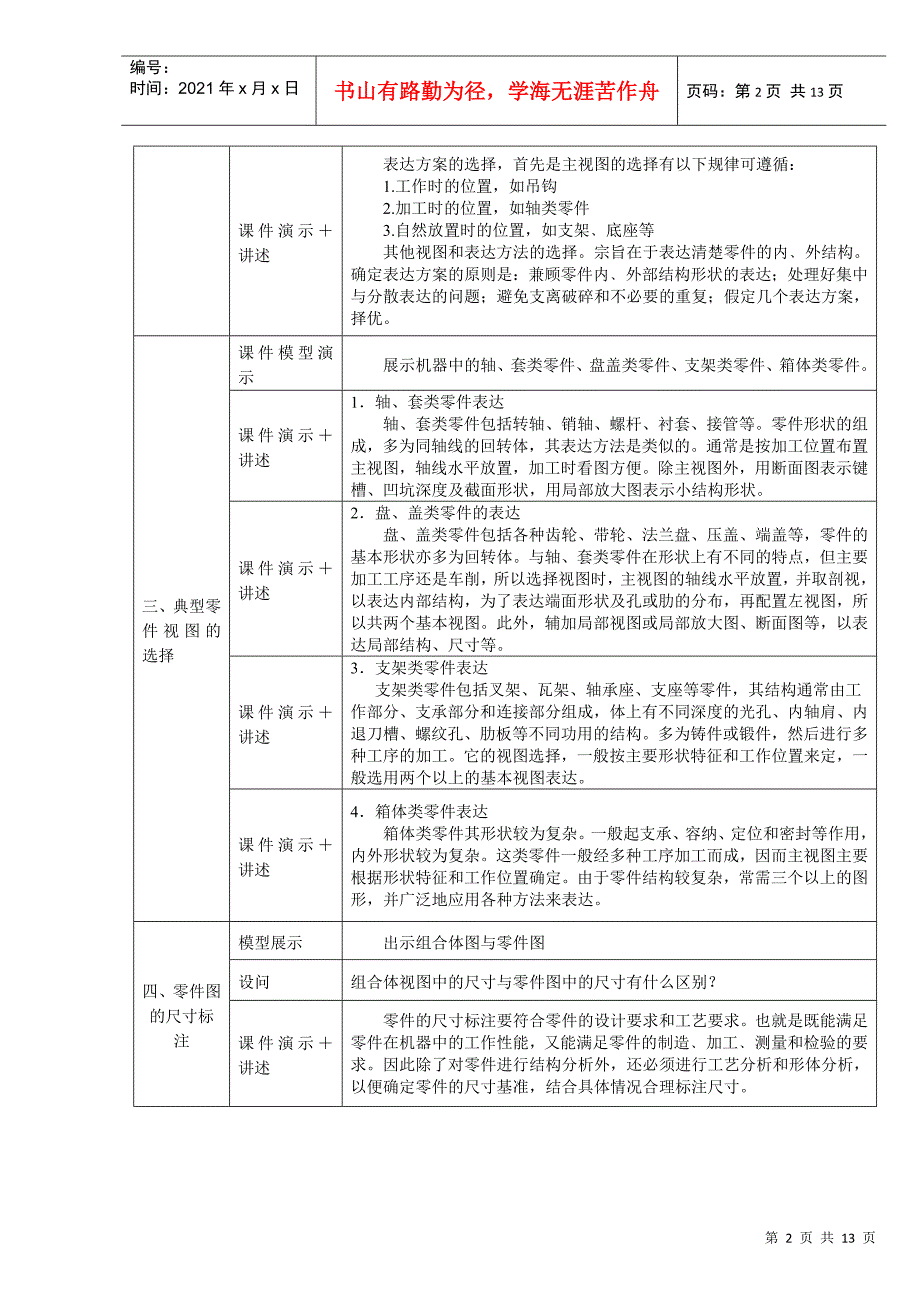 机械工程管理分析制图教案_第2页