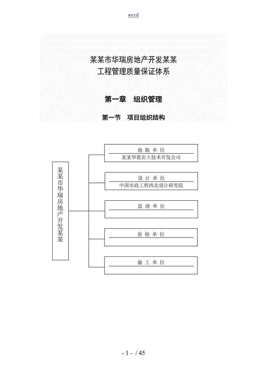 最新房地产公司高质量保障体系完整版_第1页