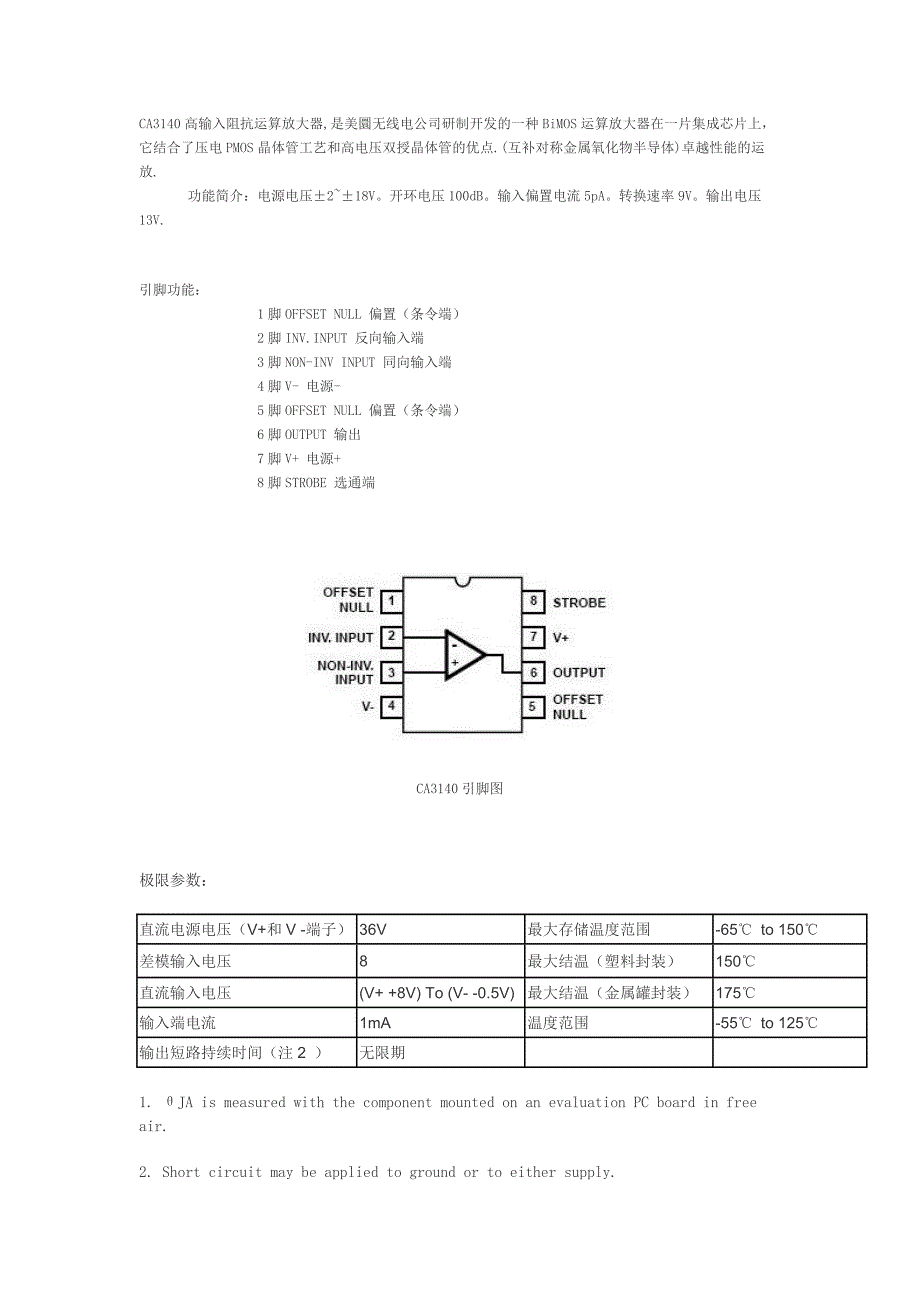 CA3140高输入阻抗运放.doc_第1页