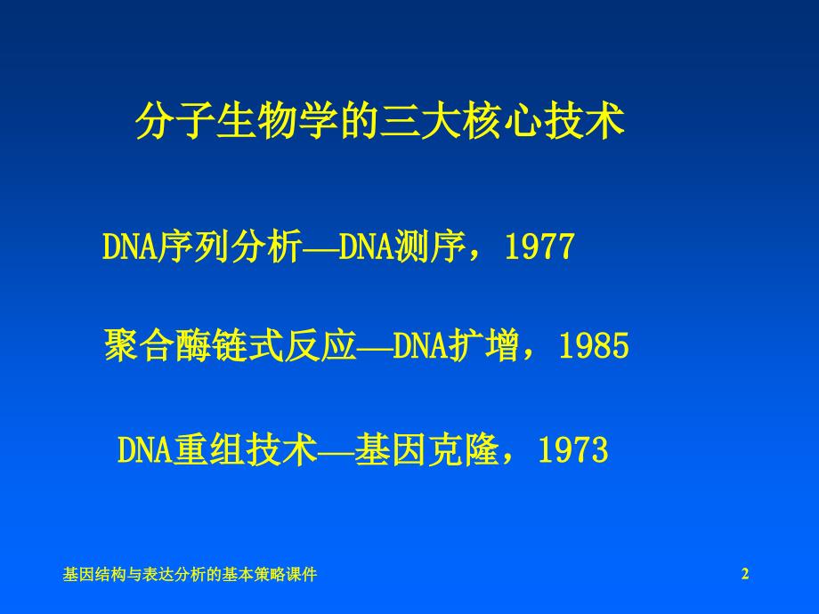 基因结构与表达分析的基本策略课件_第2页