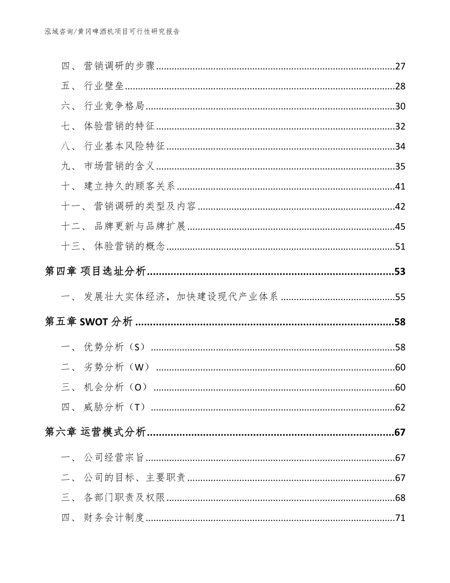 黄冈啤酒机项目可行性研究报告【范文】_第3页