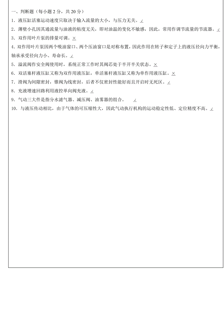 2016液压与气压传动试题及答案.doc_第1页