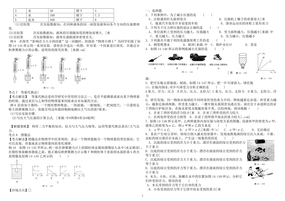第14讲+压强和浮力_第2页