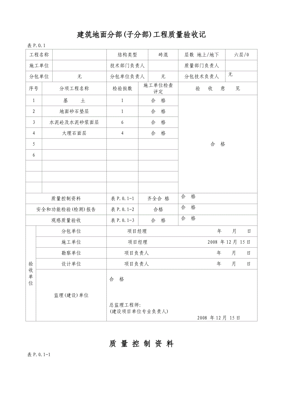 装饰工程隐蔽分项子分部分部范例辽宁各方汇总超全概要_第1页