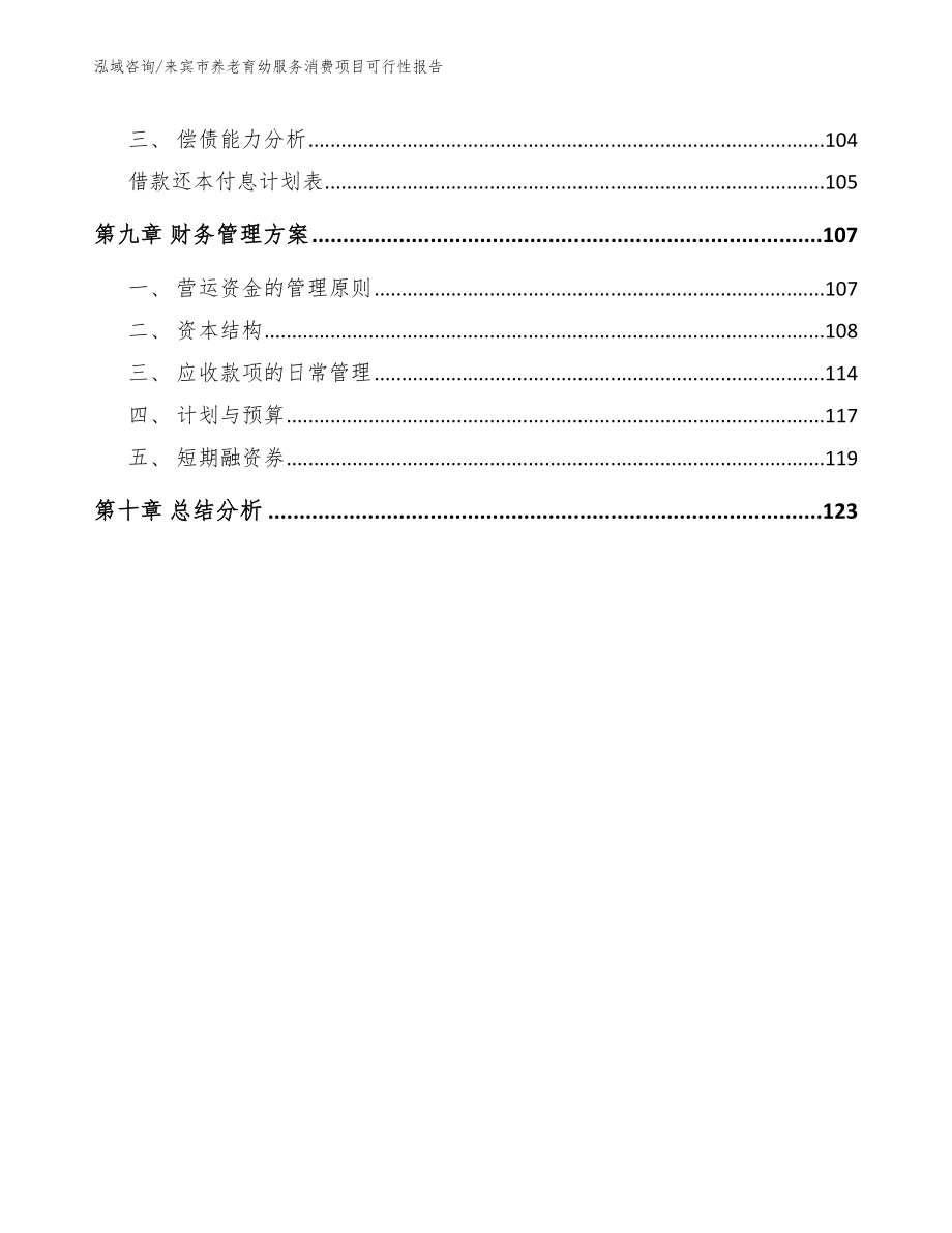 来宾市养老育幼服务消费项目可行性报告_第4页