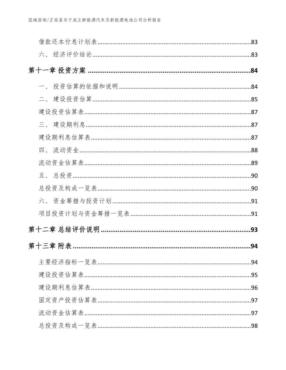 正安县关于成立新能源汽车及新能源电池公司分析报告_第5页