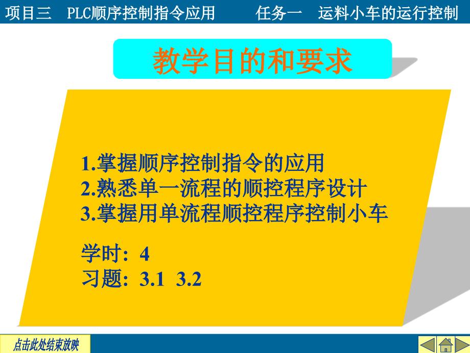 项目三PLC的顺序控制指令应用任务一运料小车控制_第2页