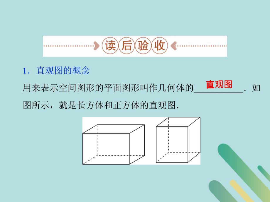 数学 第一章 立体几何初步 1.2 直观图 北师大版必修2_第4页