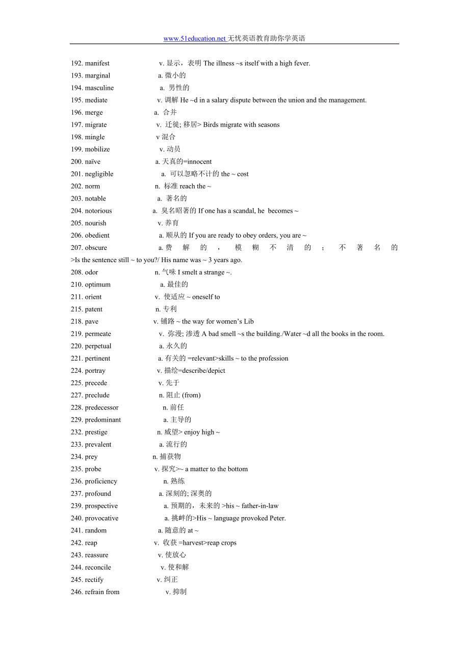 英语6级常见500词汇.doc_第3页