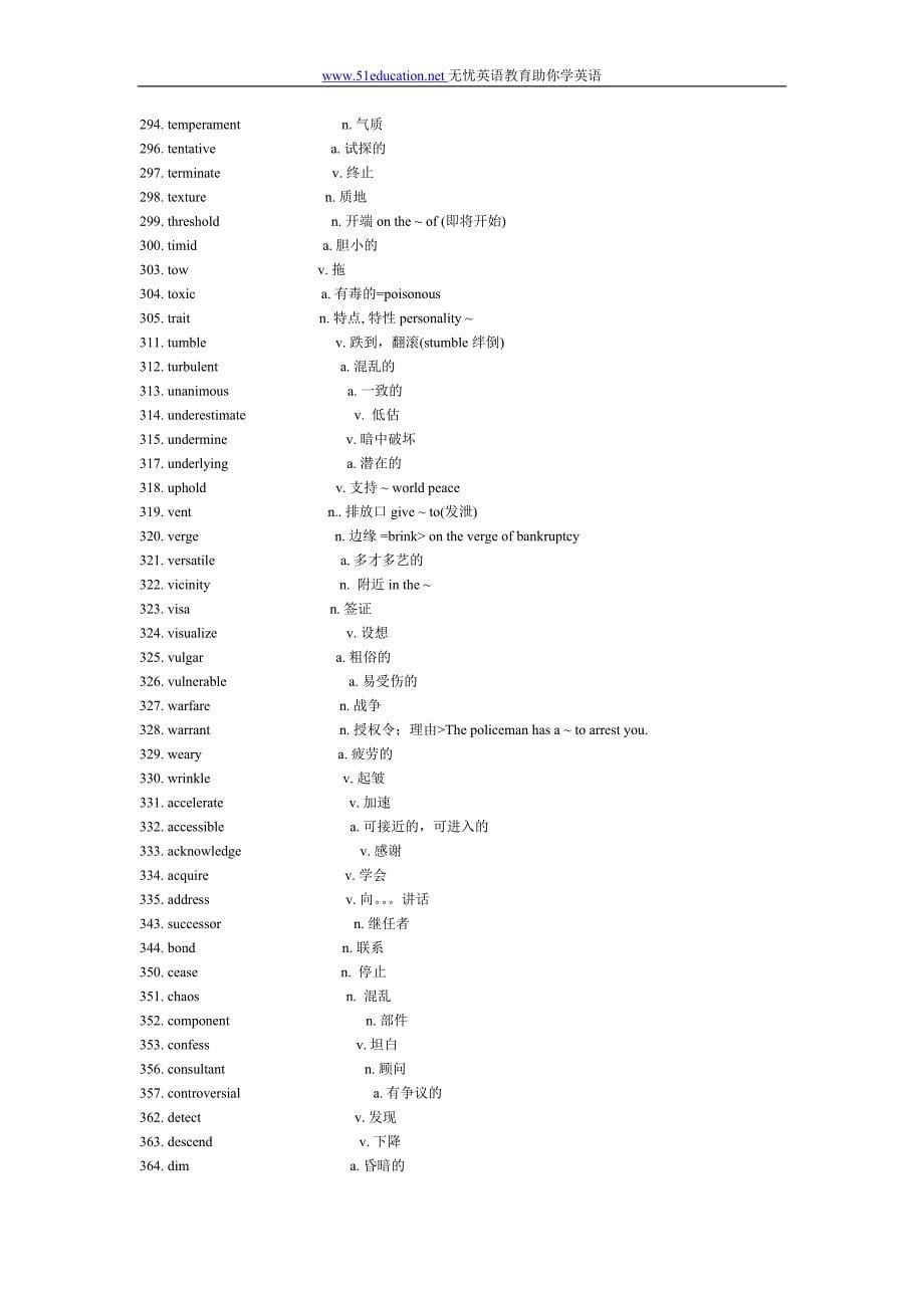 英语6级常见500词汇.doc_第5页