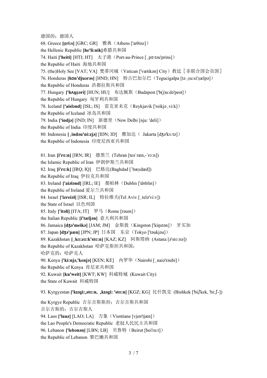 各国英文表示-countries_第3页