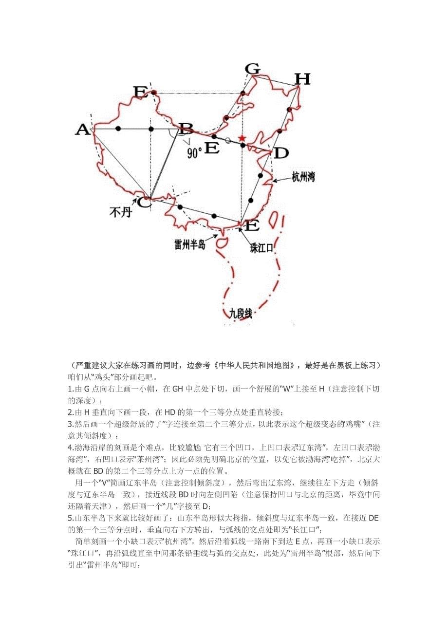 教你手绘中国地图_第5页