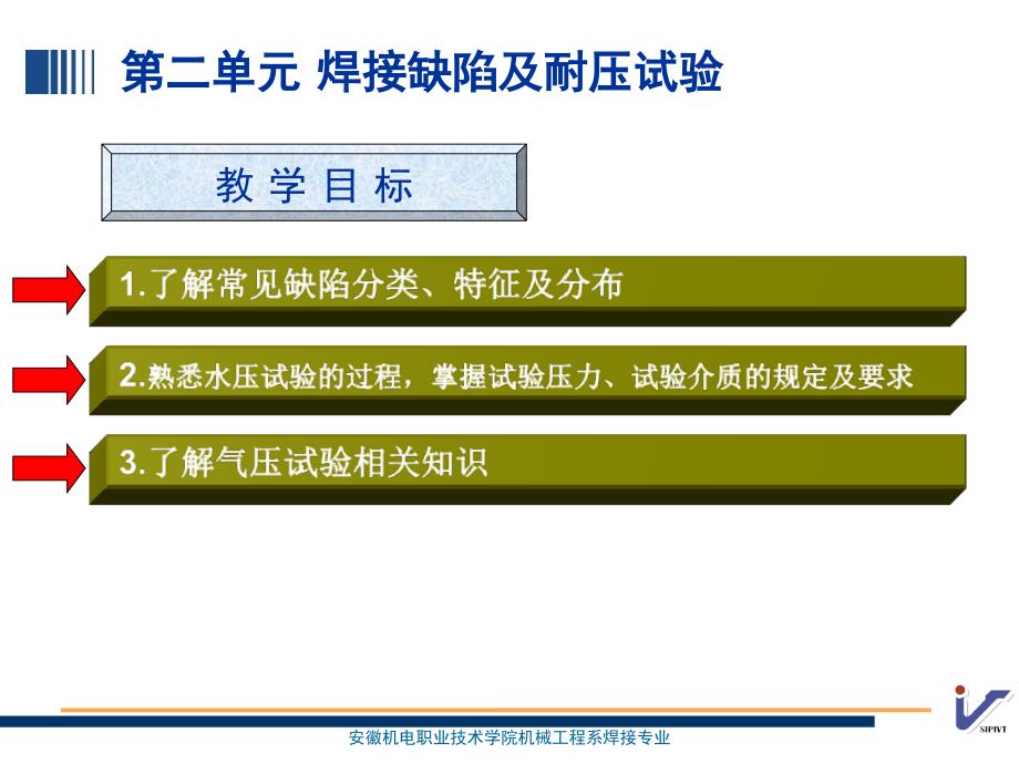 PPT第二单元焊接缺陷及耐压试验_第1页