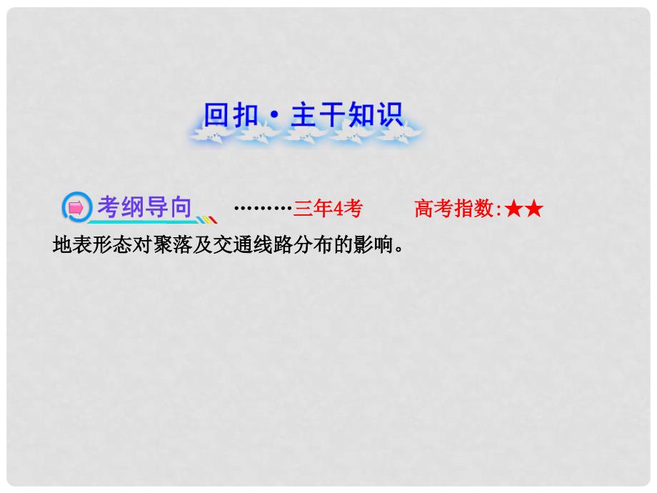 高中地理 1.4.1 地形对聚落及交通线路分布的影响课件 湘教版_第2页