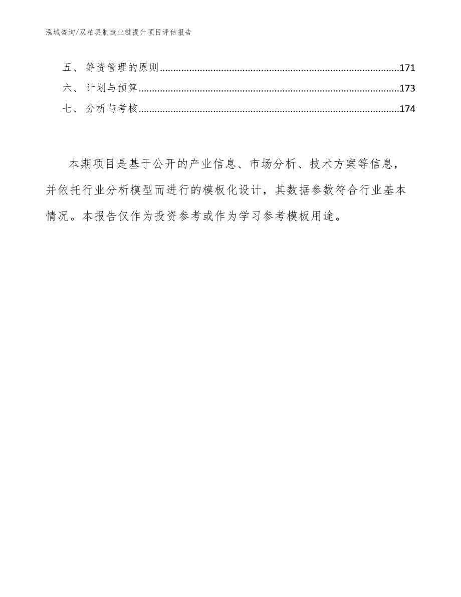 双柏县制造业链提升项目评估报告范文_第5页