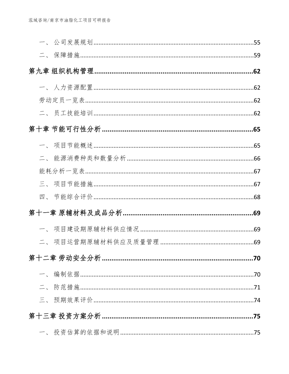 南京市油脂化工项目可研报告【参考范文】_第4页