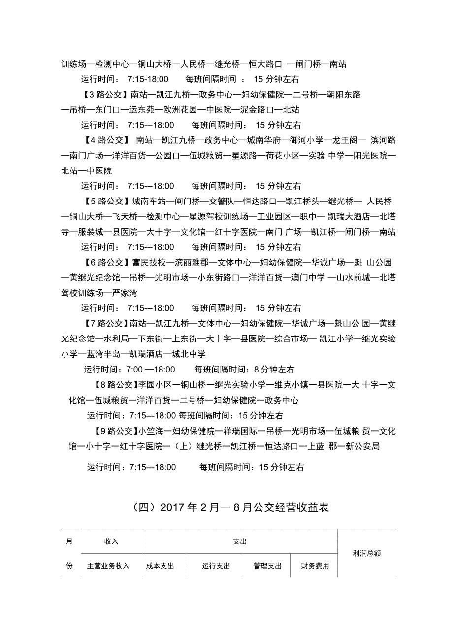 城市公交调研报告_第5页