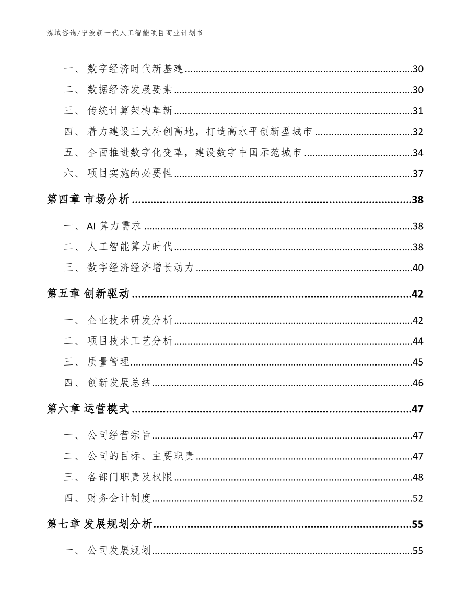 宁波新一代人工智能项目商业计划书（模板）_第3页