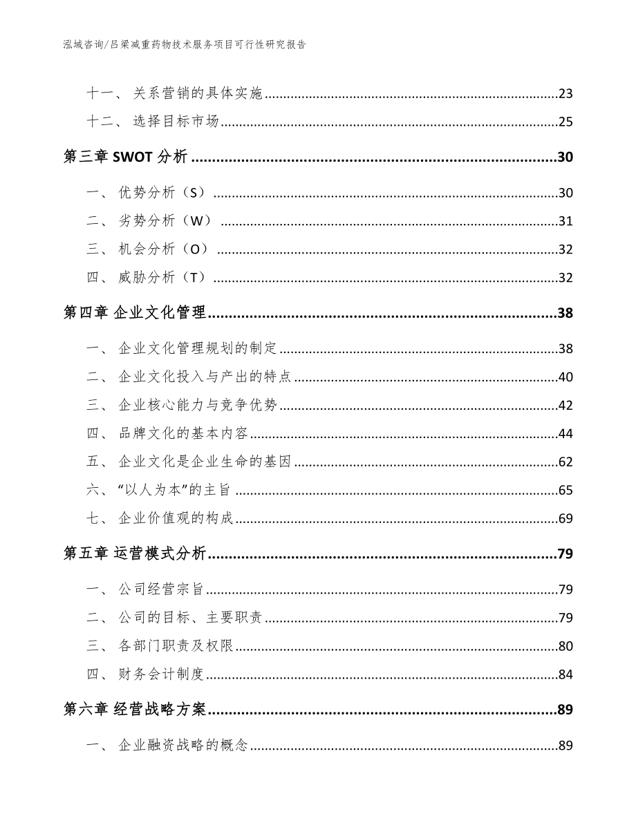 吕梁减重药物技术服务项目可行性研究报告_参考范文_第2页