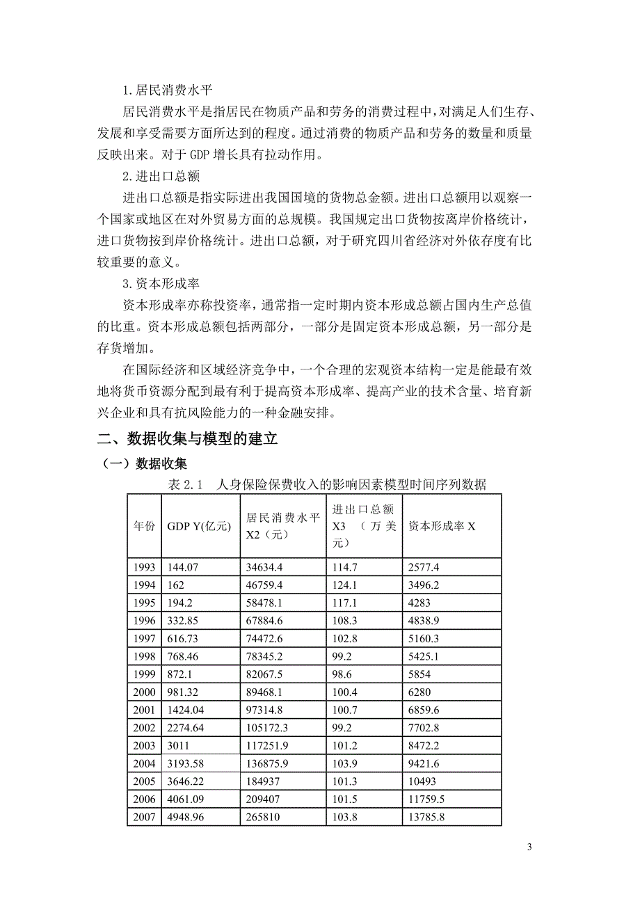 计量经济学论文影响GDP增长的因素分析_第3页