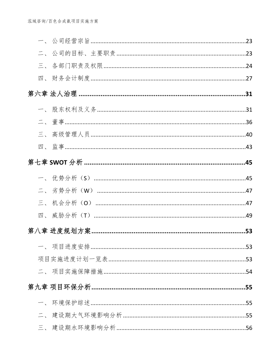 百色合成氨项目实施方案【范文】_第2页