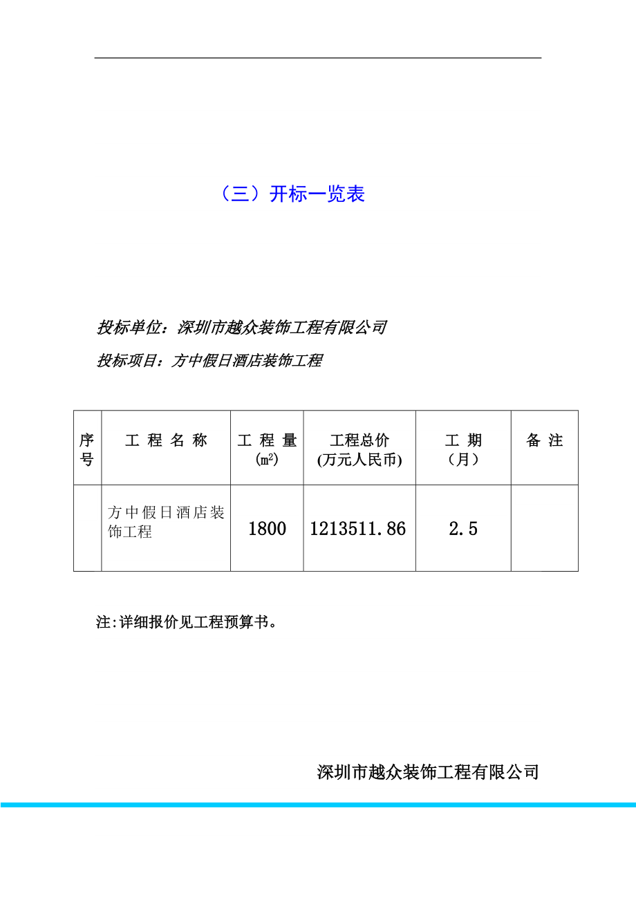 方中假日酒店装饰工程标书_第4页