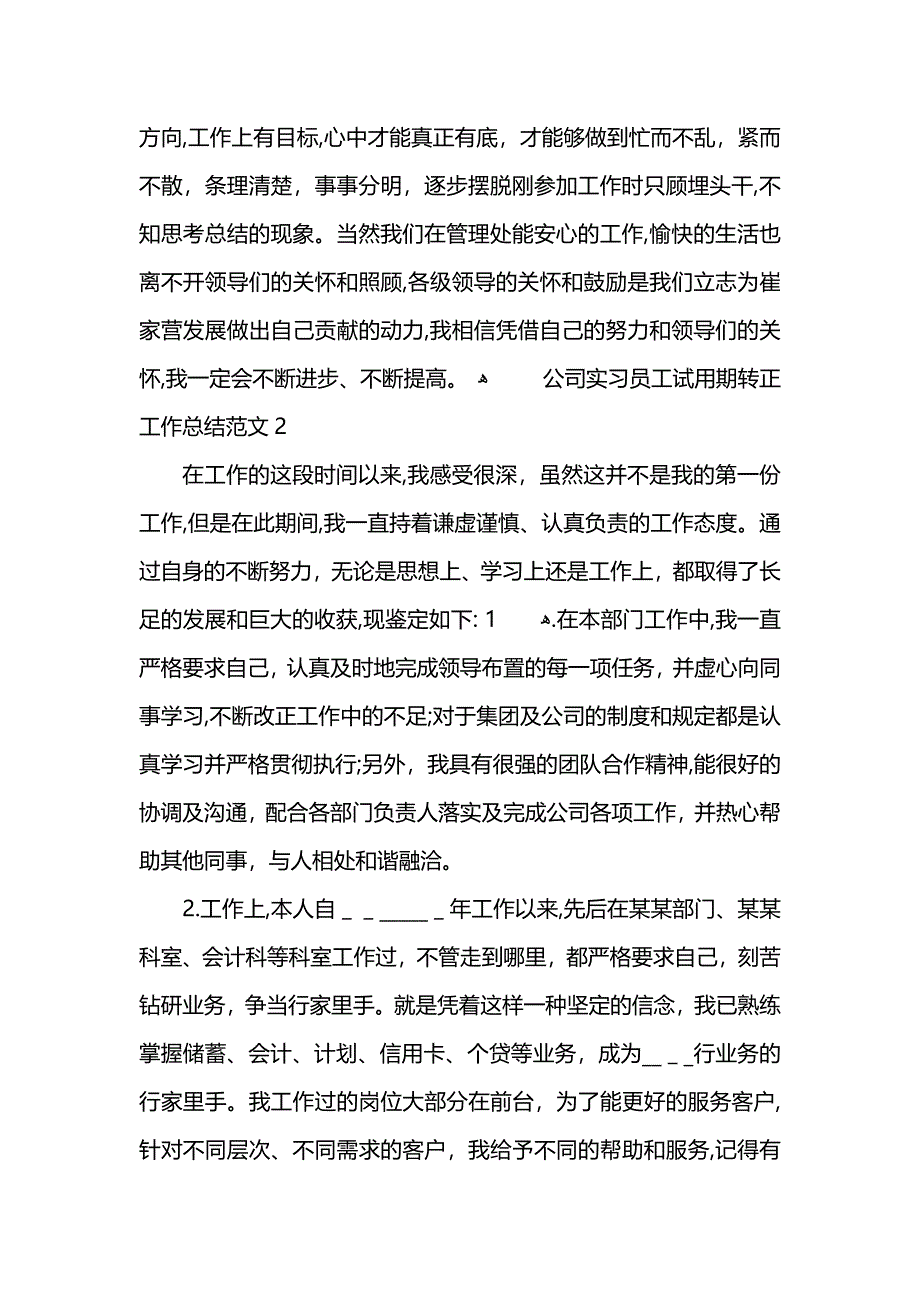 公司实习员工试用期转正工作总结范文_第3页