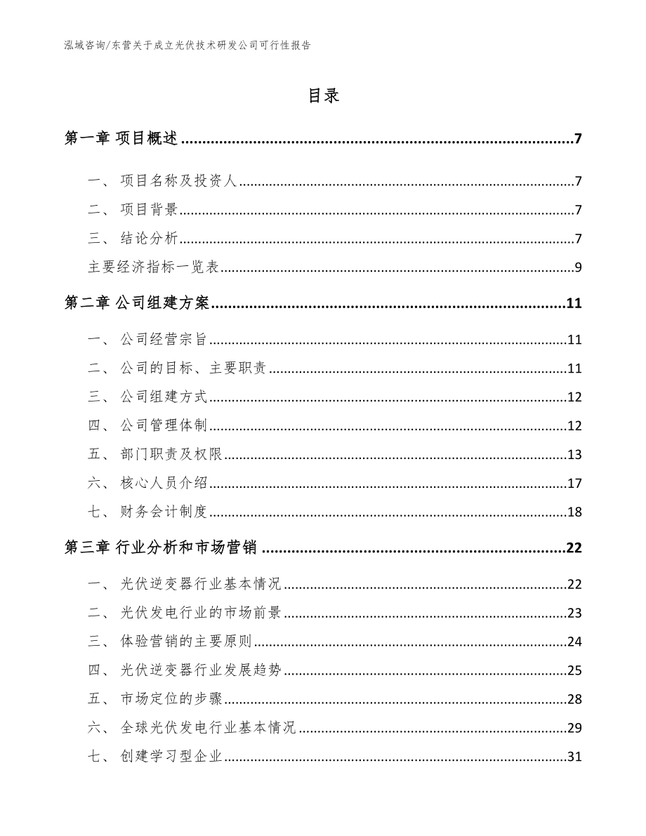 东营关于成立光伏技术研发公司可行性报告_模板_第2页