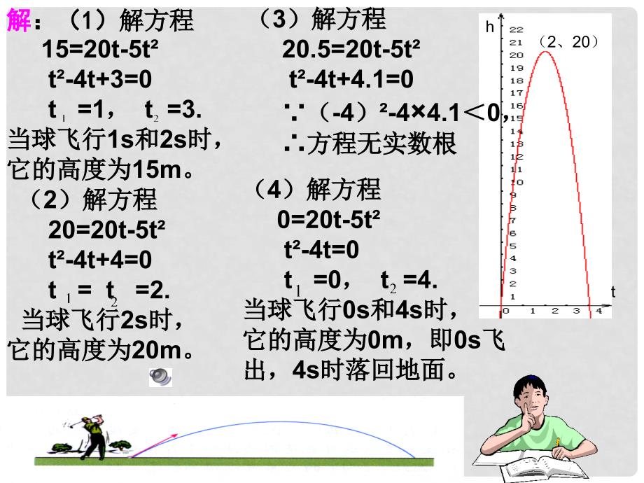 广东省罗定市黎少中学九年级数学下册 用函数观点看一元二次方程课件 新人教版_第4页