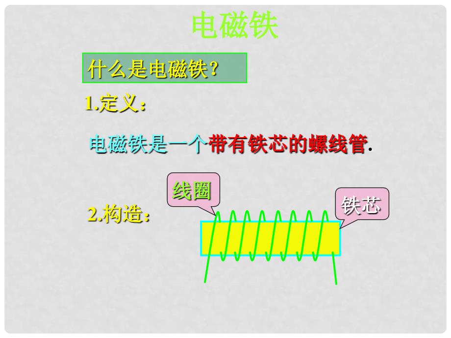 山东省邹平县实验中学九年级物理全册 20.3 电磁铁课件 （新版）新人教版_第2页