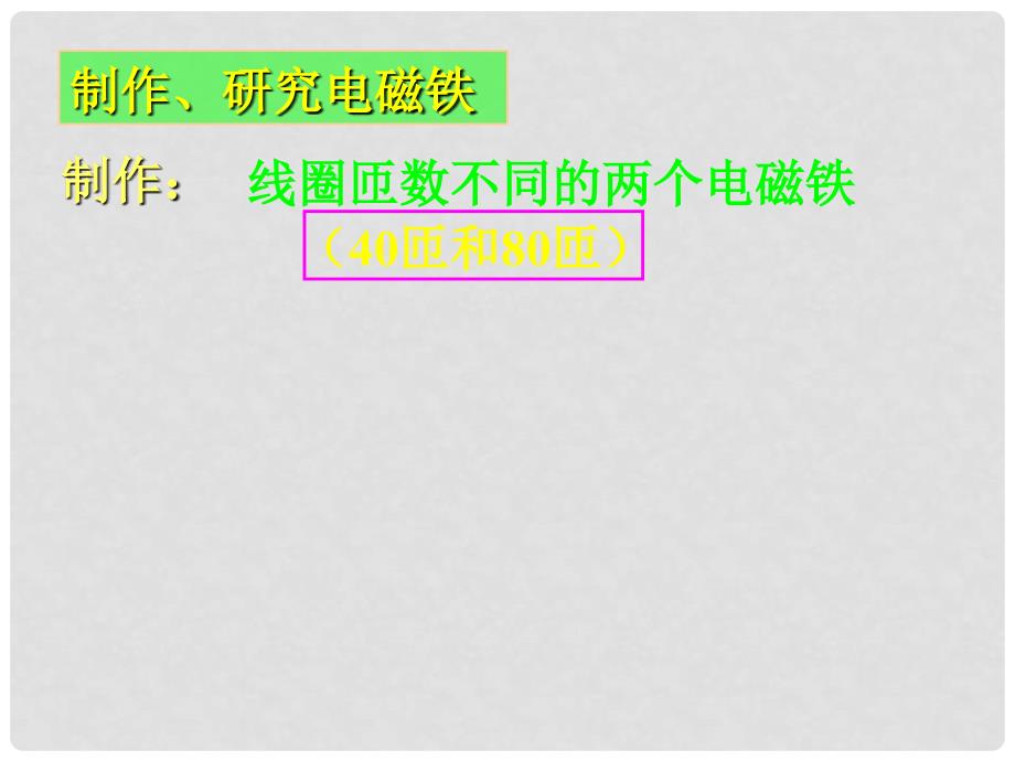 山东省邹平县实验中学九年级物理全册 20.3 电磁铁课件 （新版）新人教版_第3页