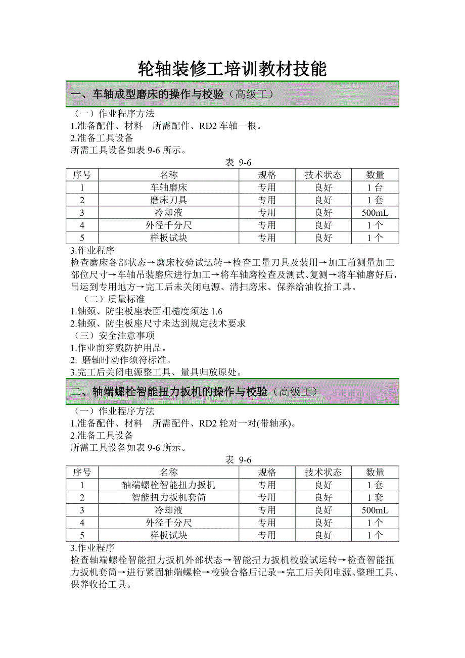 轮轴装修技能试题_第1页