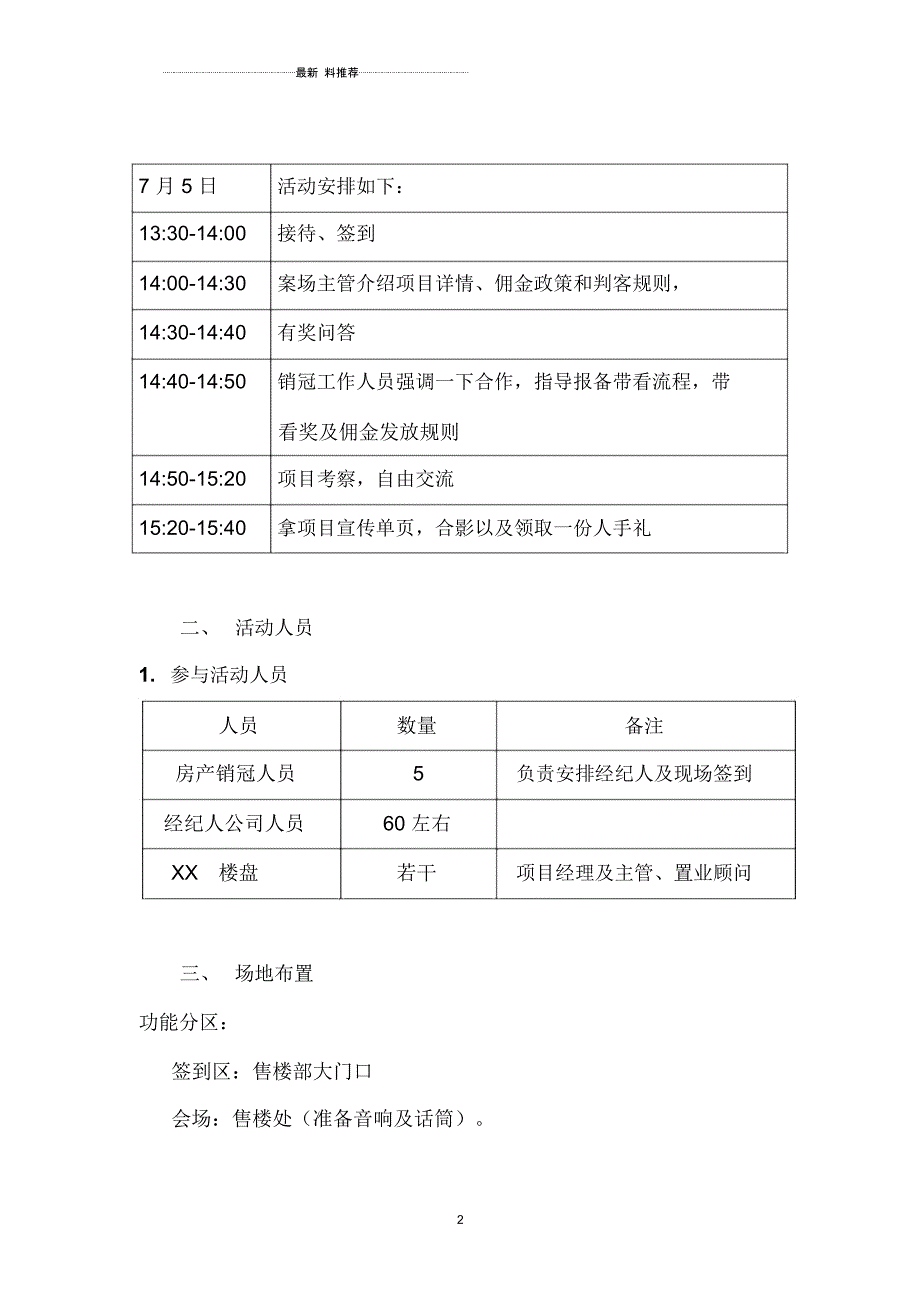 楼盘&amp;房产销冠中介启动大会方案_第2页