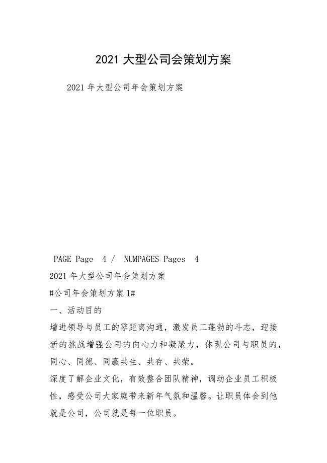 2021大型公司会策划方案.docx