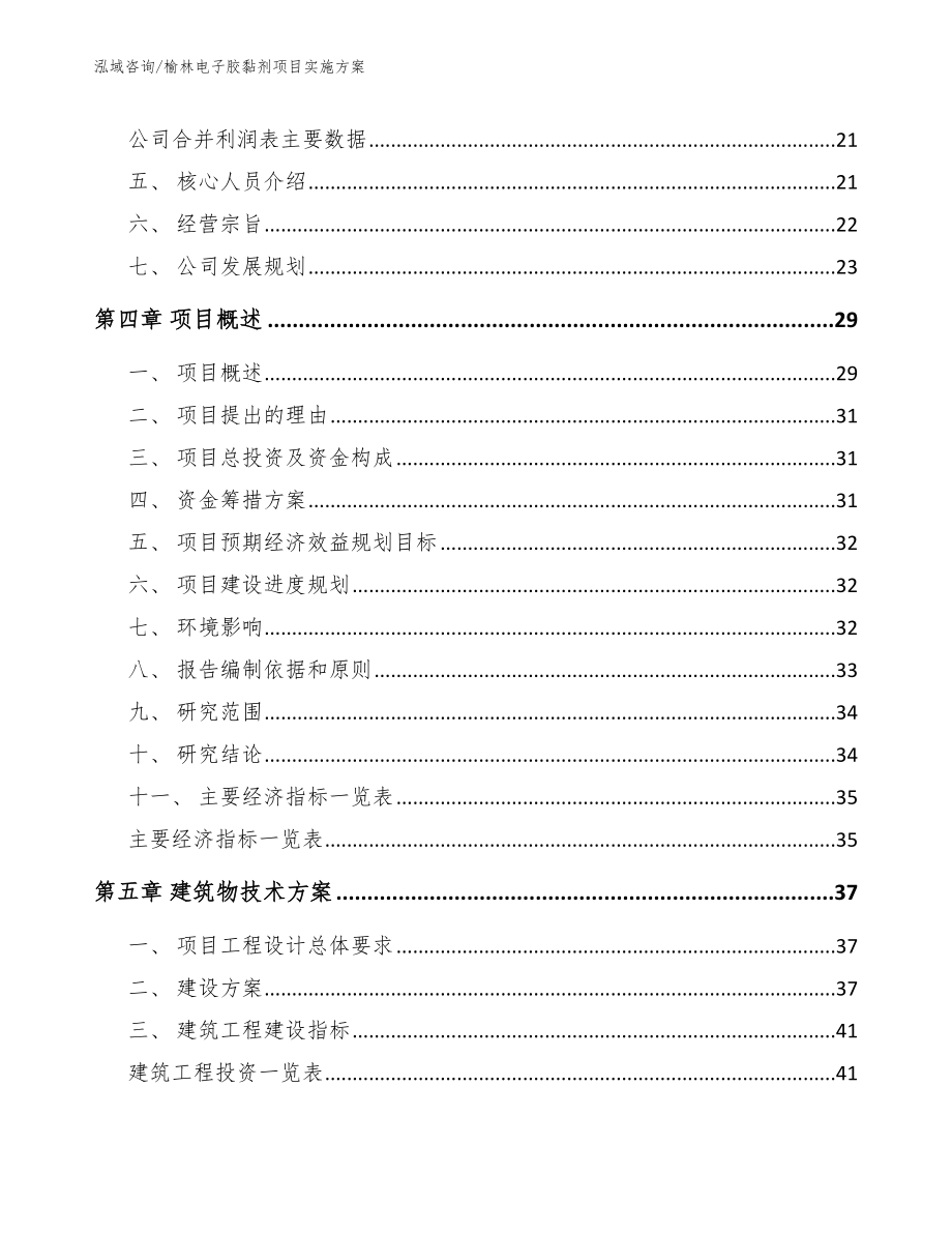 榆林电子胶黏剂项目实施方案【模板】_第3页