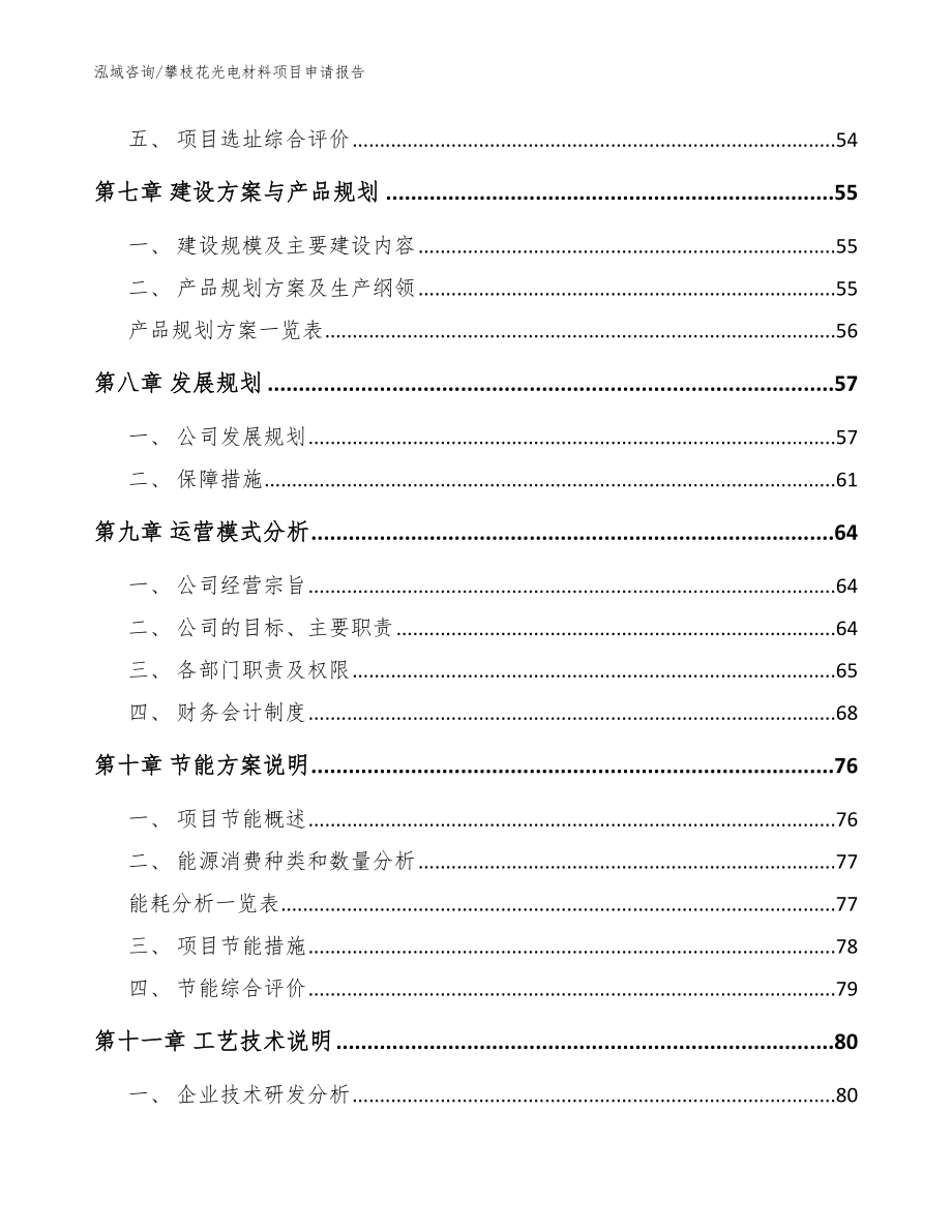 攀枝花光电材料项目申请报告【参考范文】_第4页