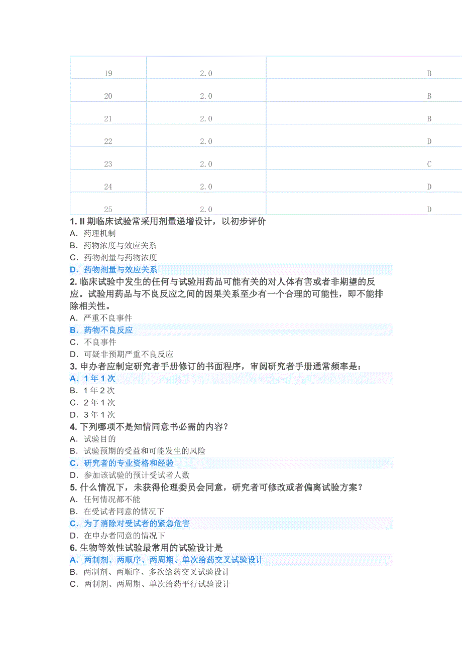 2020新版药品GCP试题_第2页