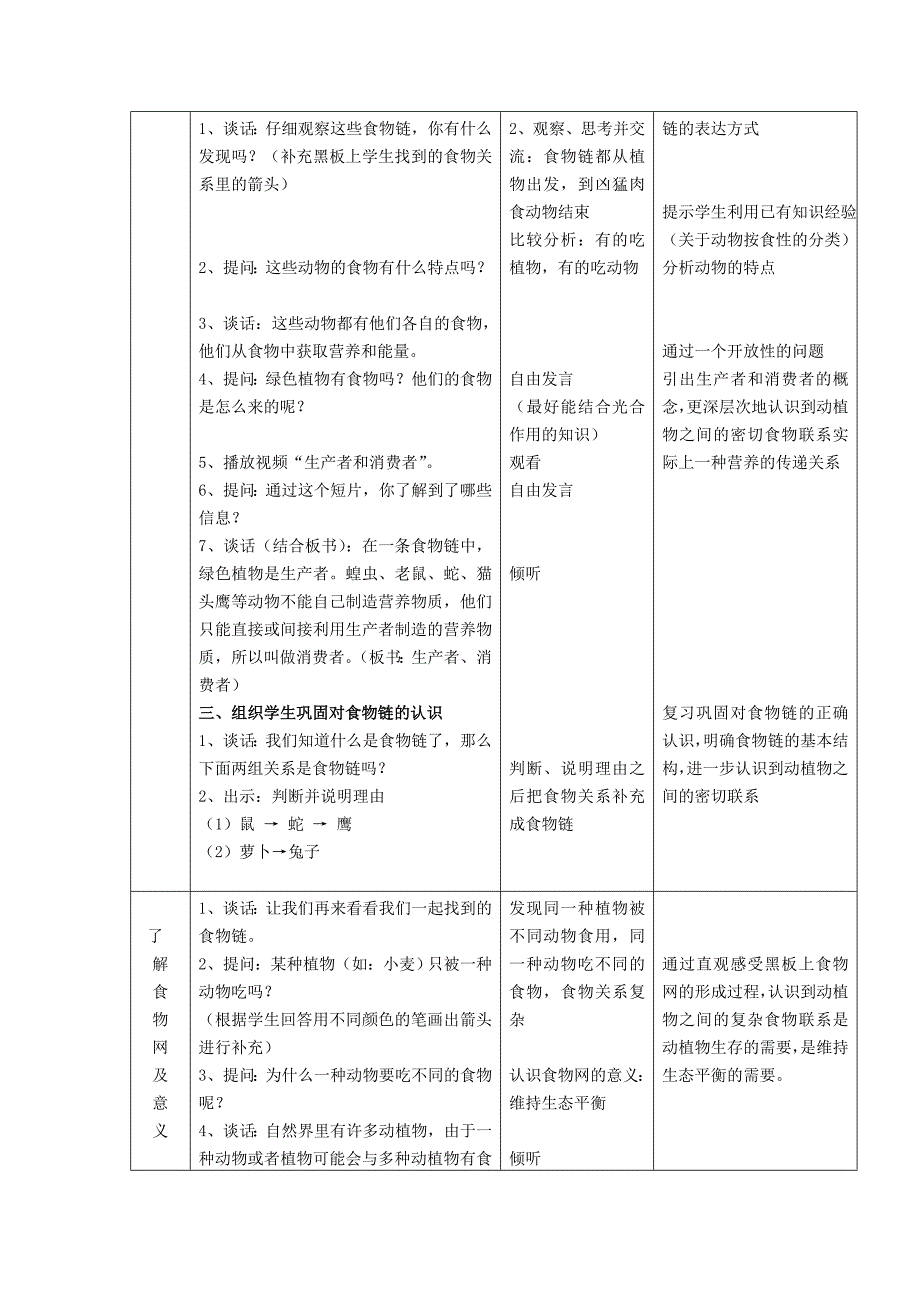 六年级科学上册 第5单元 23 密切联系的生物界教案3 青岛版_第3页