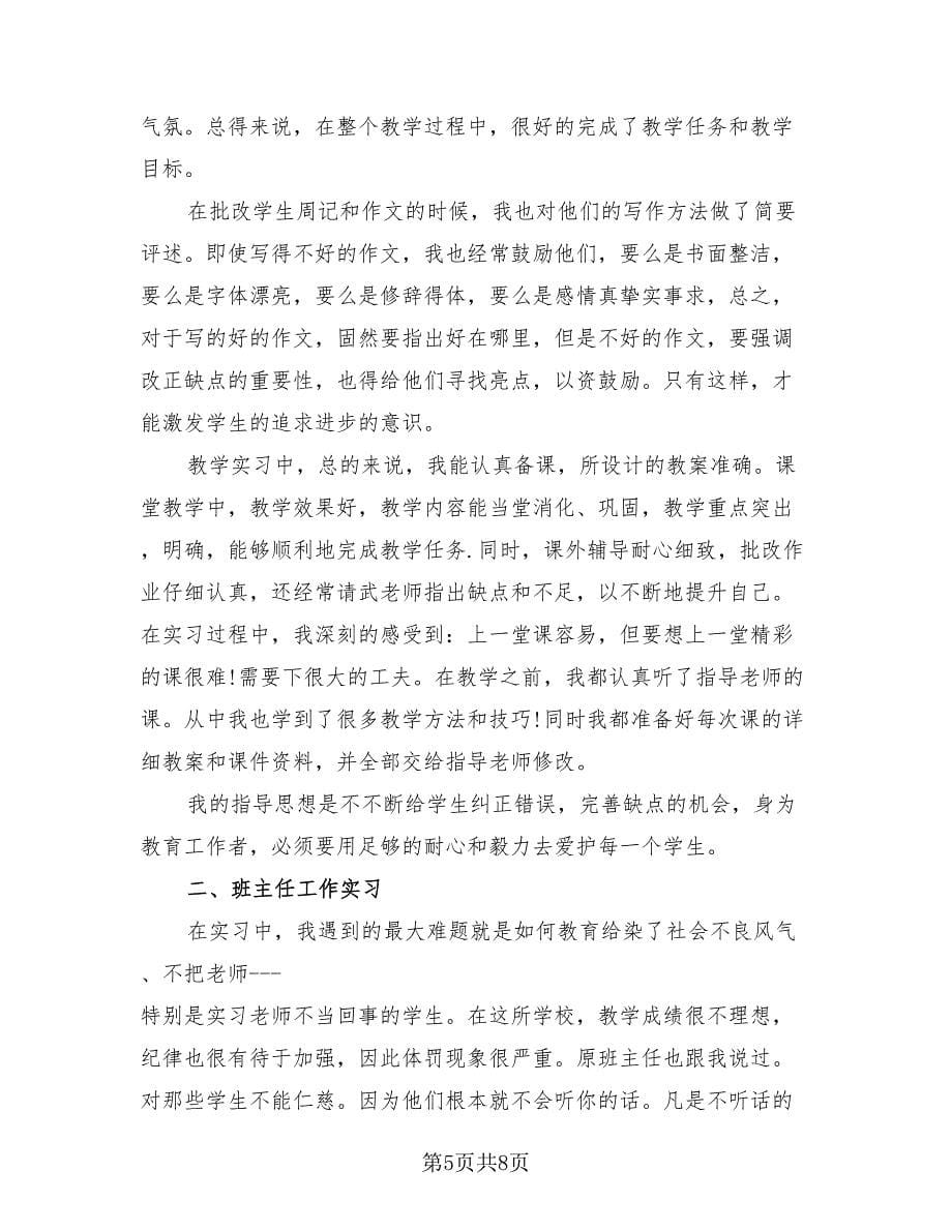 2023年语文教育实习总结报告.doc_第5页