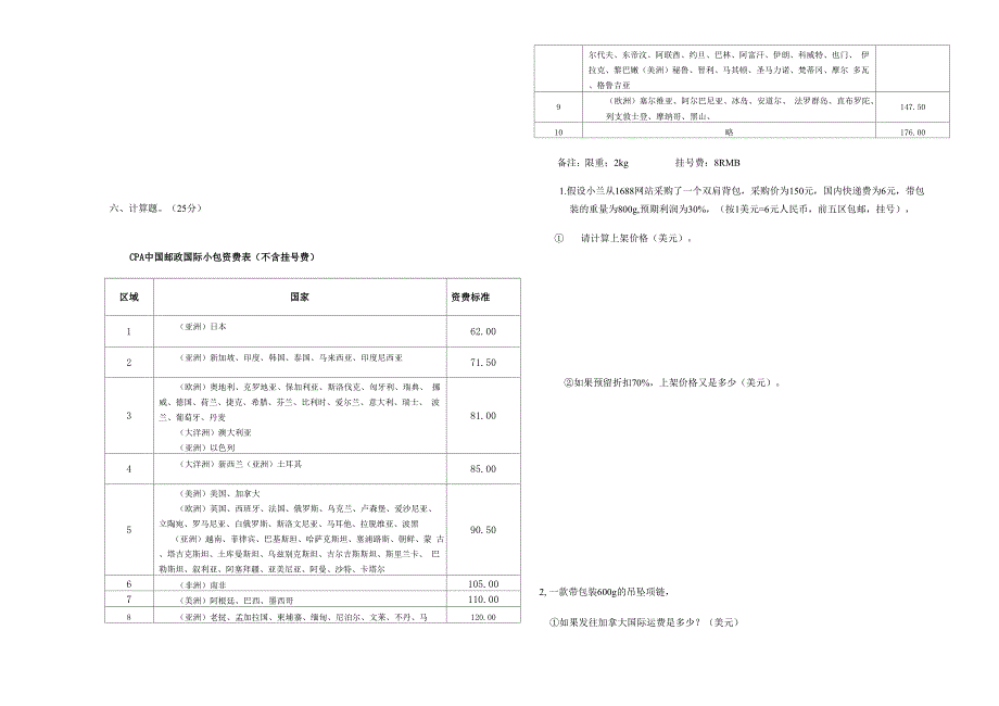 跨境电商考试试卷_第4页