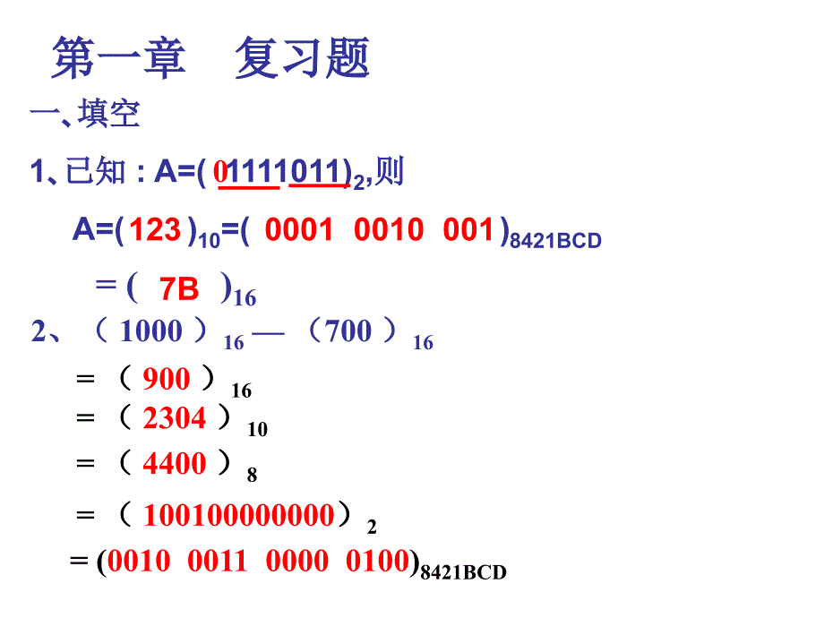 数字电路与逻辑设计总复习题ppt课件_第2页