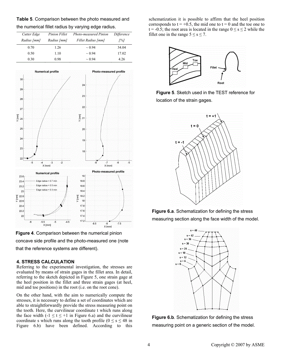 外文资料--EXPERIMENTAL VALIDATION OF A COMPUTERIZED TOOL FOR FACE HOBBED GEAR CONTACT AND TENSILE STRESS ANALYSIS_第4页