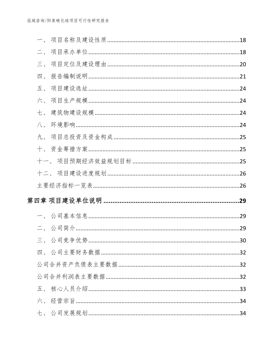 阳泉碳化硅项目可行性研究报告（模板范文）_第4页