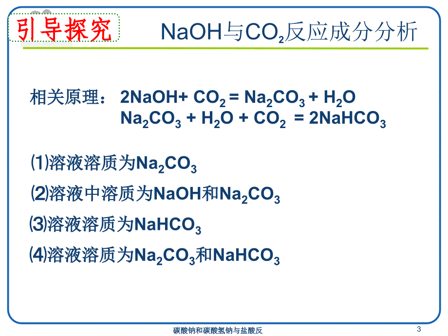 碳酸钠和碳酸氢钠与盐酸反课件_第3页