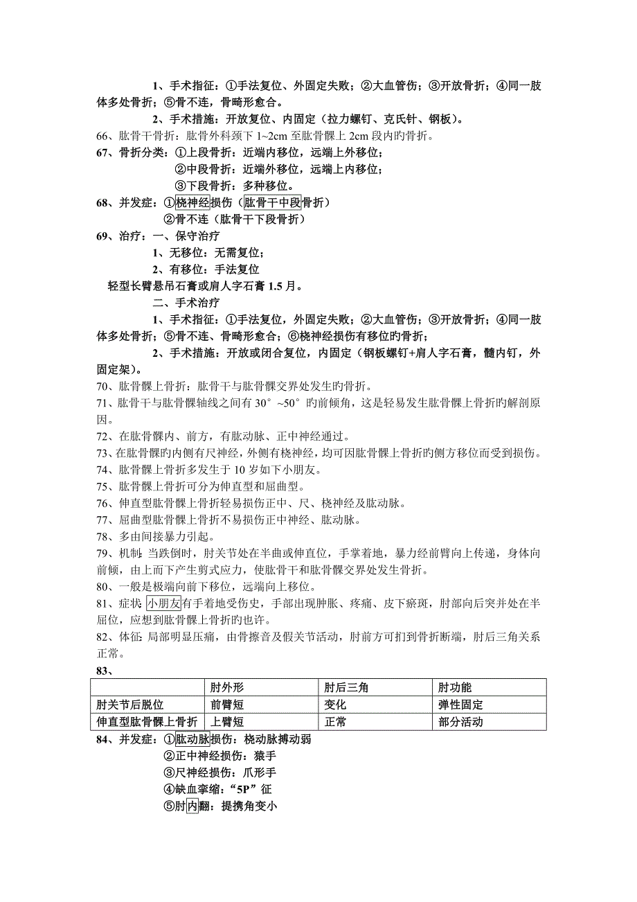 外科学骨科部分复习资料_第4页